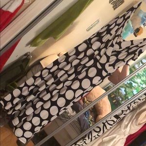 Black and white polka dot dress